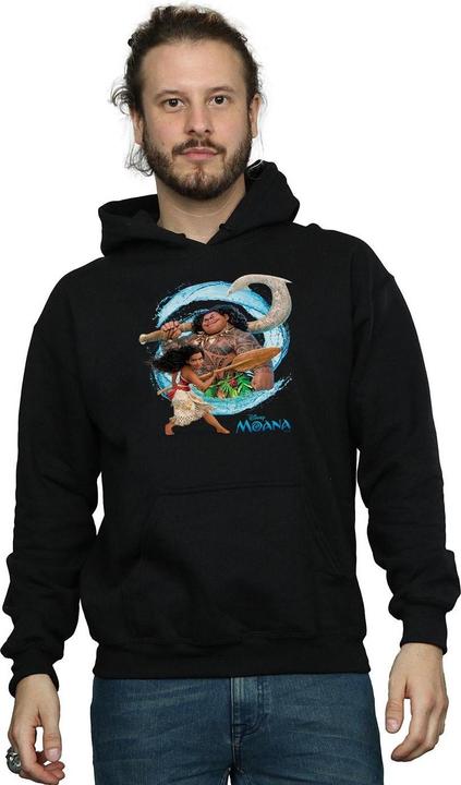 Actual product image Disney Mens Moana And Maui Wave Hoodie (S)