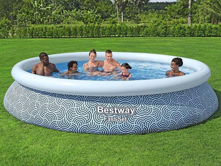 Actual product image Bestway Fast Set Aufblasbarer Pool und Filterpumpe 29 W (457 x 84 cm)