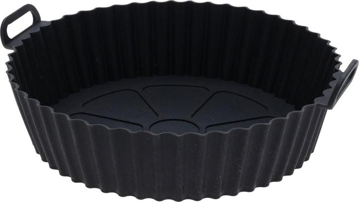 Produktbild Excellent Houseware 2er-Set Silikoneinlage für Heissluftfritteusen, 20,5 x 22,5 cm, schwarz