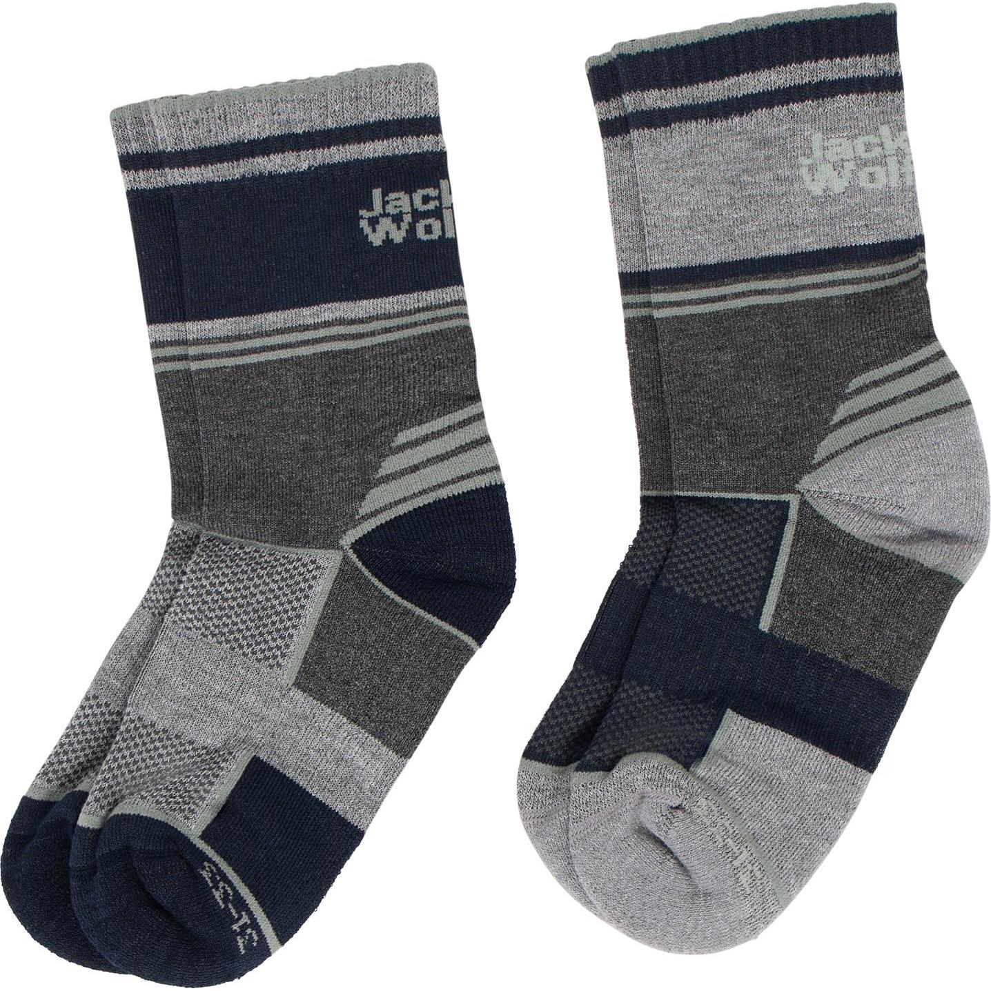 Thumbnail - Jack Wolfskin, Sportsocken, Hike Sock Cl C K (31 - 33), Grau