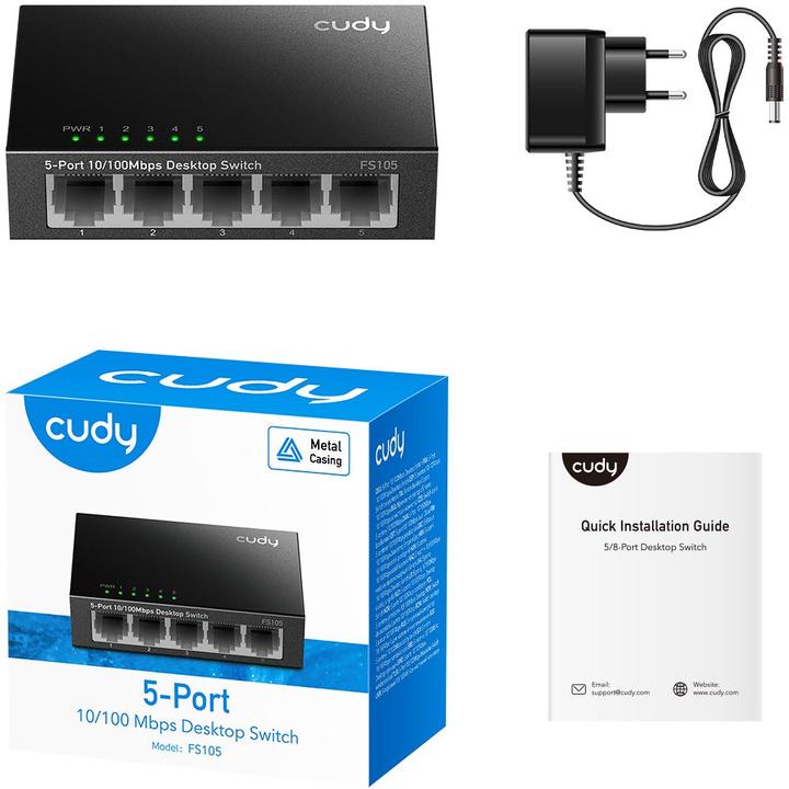 Image du produit Cudy Commutateur (FS105) (5 Ports)