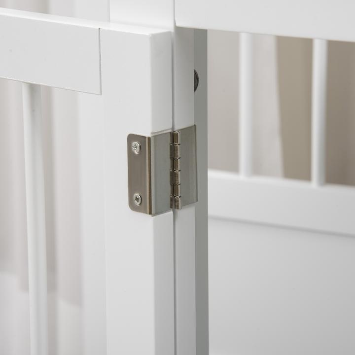 Produktbild PawHut Hundekäfig Spanplatte, MDF Weiss (Hundezwinger)