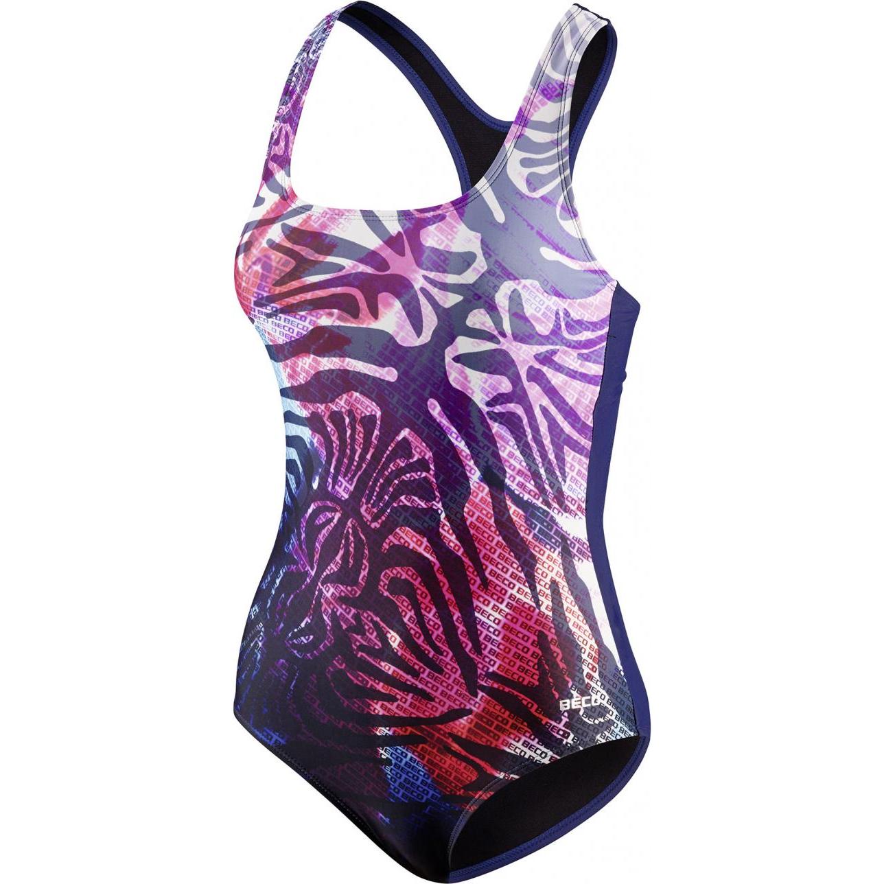 Beco, Damen, Badeanzug, Beermann GmbH Schwimmanzug B-Cup Standard marine/bunt 38, Mehrfarbig, (38)