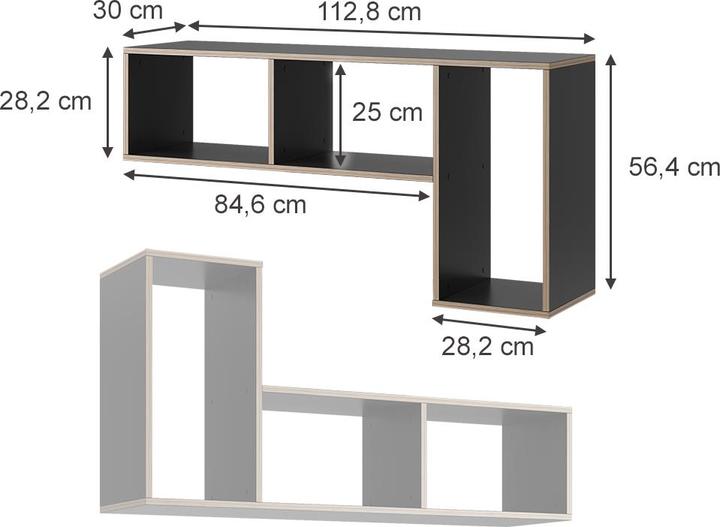Immagine prodotto Vicco Tetrix (112.80 x 30 x 56.40 cm)