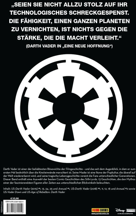 Immagine prodotto Panini Star Wars: Darth Vader Anthologie (Tedesco, Charles Soule, Kieron Gillen, Greg Pak, Jason Aaron., Giuseppe Camuncoli, Mandrino Agile, Mike Deodato Jr., Salvador Larroca, 2020)