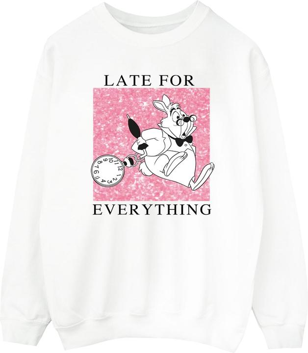 Actual product image Disney Mens Alice In Wonderland White Rabbit Sweatshirt (M)