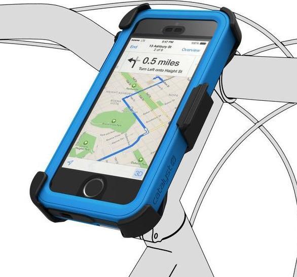 Actual product image Catalyst Bike Mount iPhone 5/5S/SE Case Black