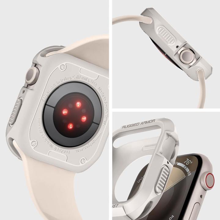 Actual product image Spigen Apple Watch 9/SE RugArm Dune Bg