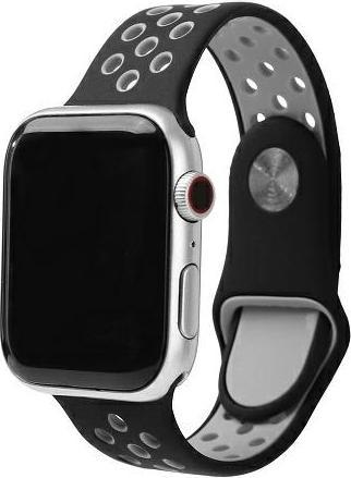 Produktbild Beline pasek Apple Watch Sport Silicone 38/40/41mm czarno-szary black/gray (Silikon, Kunststoff)