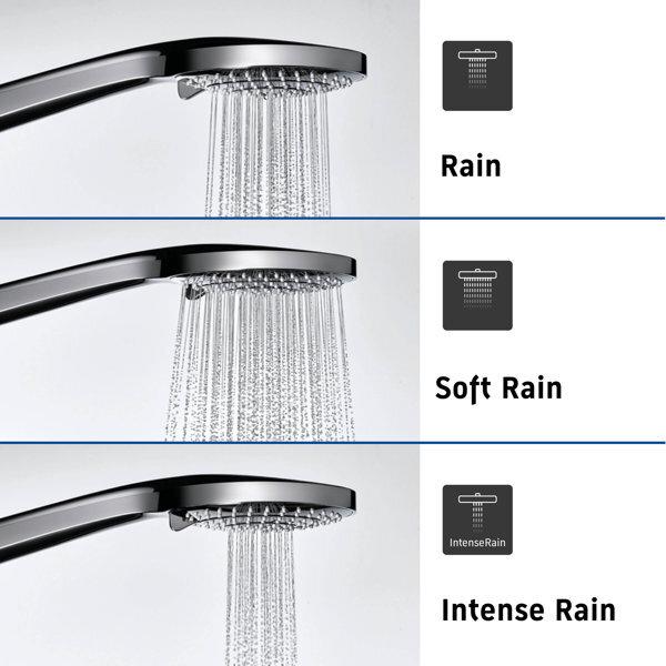 Produktbild Duravit Handbrause 3jet 110 MinusFlow, Strahlart Rain/Soft Rain/Intense Rain, UV65201 (3 Strahlarten, 9 l/min)