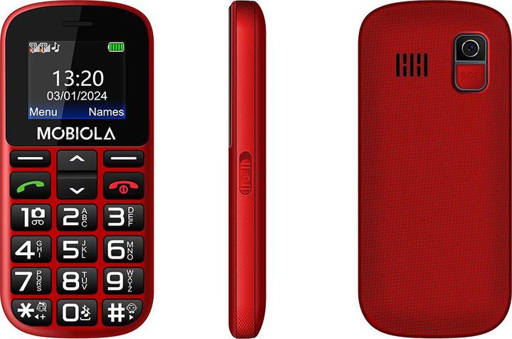 Actual product image Gsm-Telefon Mobiola Mb200 2g-Telefon Für Senioren Rot