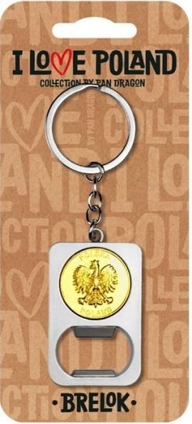 Actual product image Nuance Key ring I love Poland Polska ILP-BRE-B-PL-05