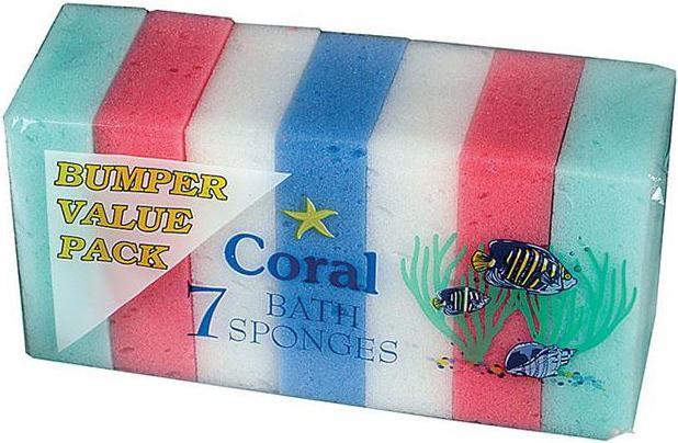 Produktbild Coral Bad Körper Schwamm 7pk