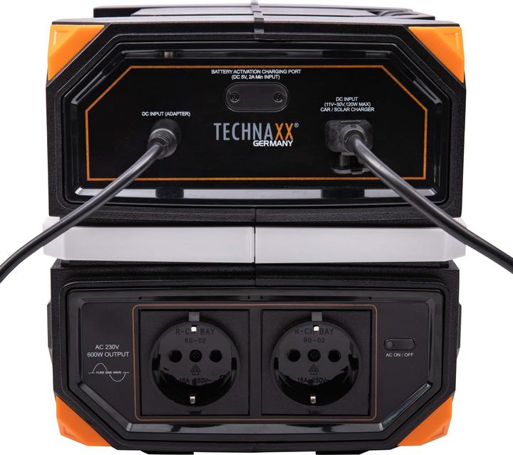 Produktbild Technaxx TX-202 Powerstation 20Ah Power Delivery Li-Ion Schwarz-Silber, Orange Outdoor (504 Wh, 6.25 kg)
