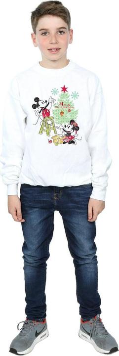Actual product image Disney Boys Mickey And Minnie Christmas Tree Sweatshirt (128)