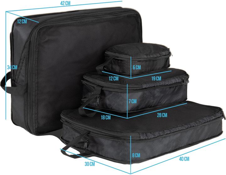 Normani Kleidertaschen 4-teilig Nuqui