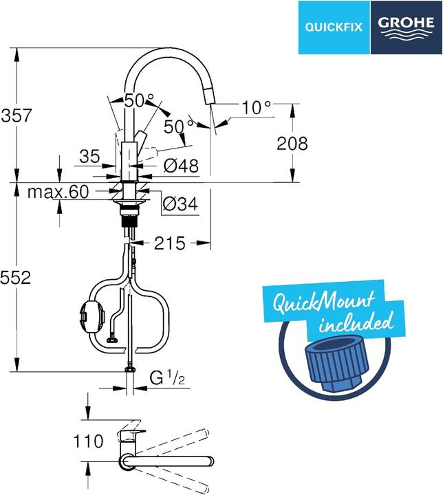 Actual product image Grohe 30553000