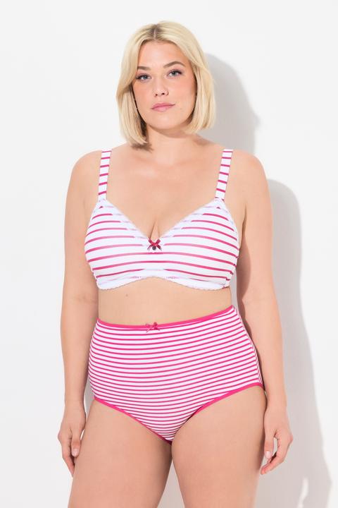 Produktbild Ulla Popken BH, bügellos, Softschalen, Streifen, Cup A-D (85 B)
