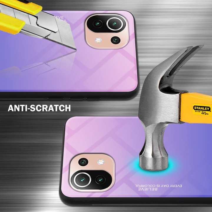 Actual product image Cadorabo TPU 2 colors glass envelope (Xiaomi Mi 11 Lite, Xiaomi Mi 11 Lite 5G, Xiaomi Mi 11 Lite 5G NE)