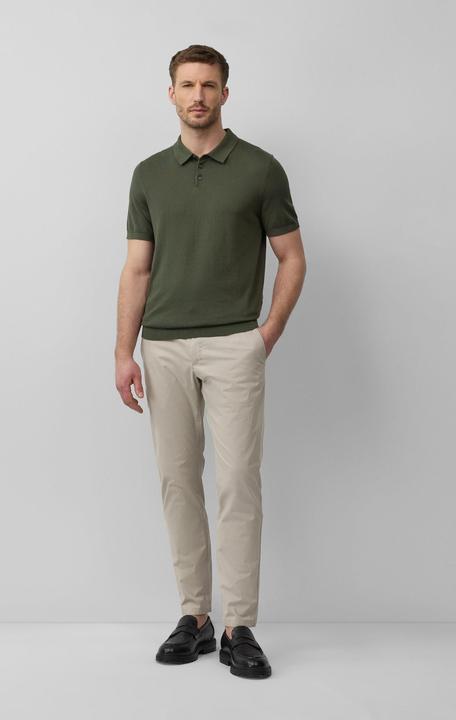 Produktbild s.Oliver Strickpullover Weiches Strick-Poloshirt aus Baumwoll-Seidenmix (XL)