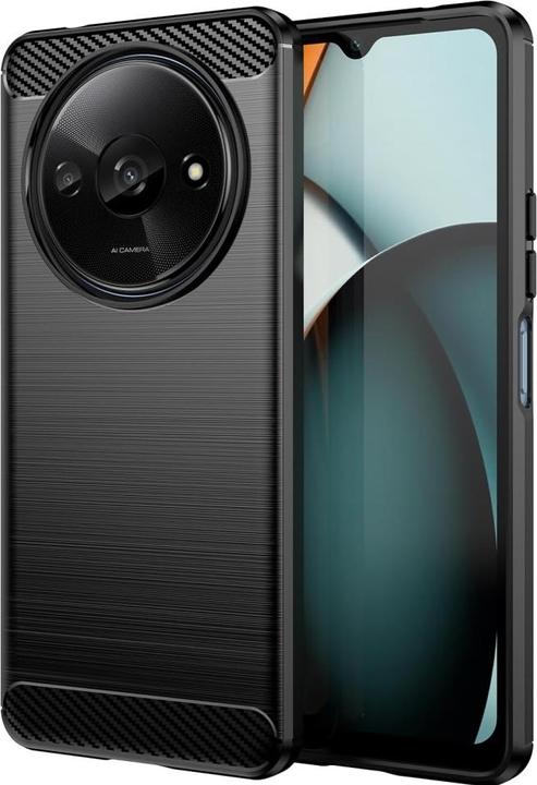 Screenguard Xiaomi Redmi A3 Custodia Carbon Brushed Soft TPU (Xiaomi Redmi A3)