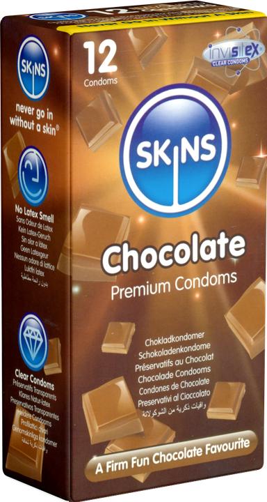 Productafbeelding Skins Chocolade" 12 condooms met zoet chocolade aroma (12 Pcs.)