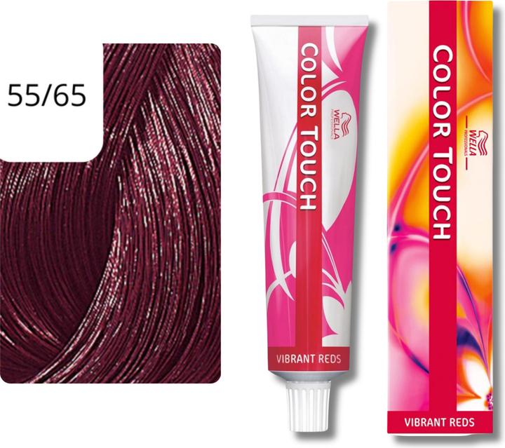 Produktbild Wella Colour Touch Vibrant Reds (55/65 hellbraun intensiv violett-mahagoni)