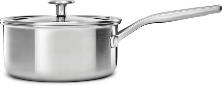 Produktbild KitchenAid 3PLY Cvd Saucepan 18cm / 2.13L Uncoated (18 cm, Stielkasserolle, Edelstahl)