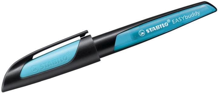 Produktbild STABILO Schulfüller mit Anfänger-Feder A - EASYbuddy in schwarz/himmelblau - Einzelstift - inklusive (Schwarz, Himmelblau, 1 x)