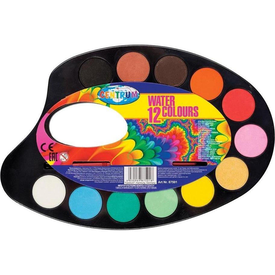 Centrum, Colore + Vernice per fai da te, Farvelade 12 farver + pensel.