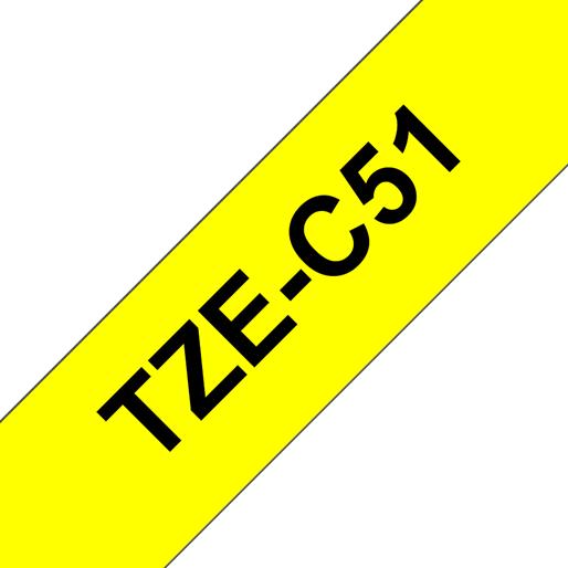 Actual product image Brother Tze-C51 (2.40 cm, Black)