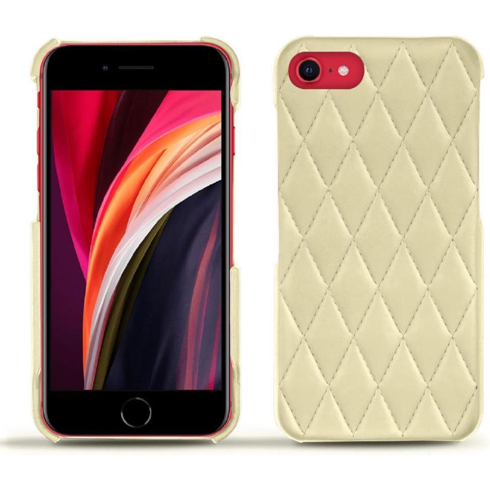 Noreve Lederschutzhülle (Apple iPhone SE (2nd Gen), Apple iPhone SE (3rd Gen)), Smartphone Hülle, Beige