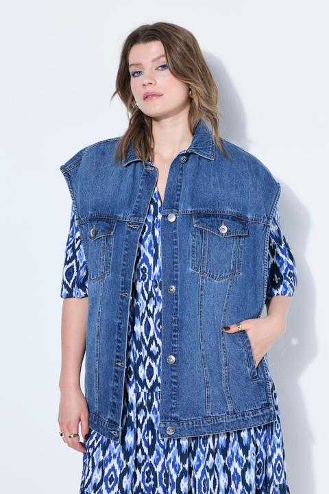 Produktbild Studio Untold Jeansweste, oversized, offene Seitennähte (58, 60)