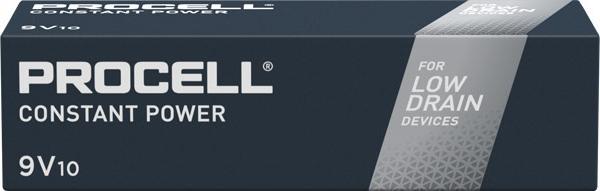 Produktbild Duracell Batterien Procell (10 Stk., 9V Block, 673 mAh)