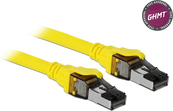 Delock Patchkabel: S/FTP, 3m, Gelb (S/FTP, CAT8.1, 3 m)