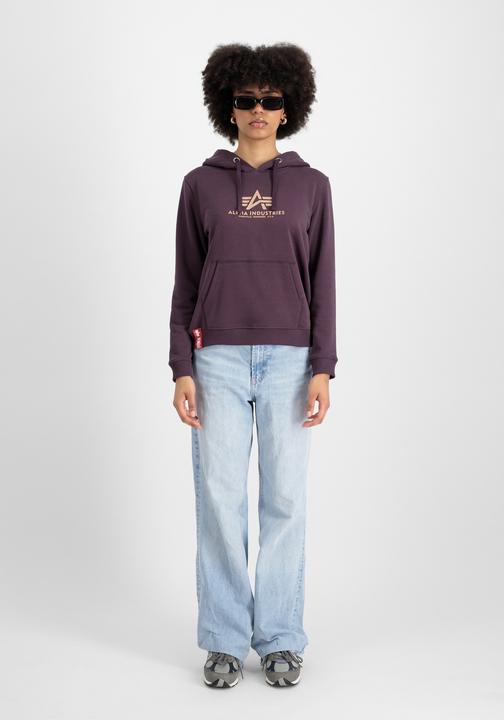 Produktbild Alpha Industries New Basic Hoody voor dames Plum M (M)
