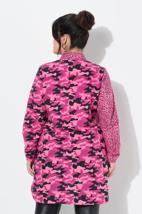 Produktbild Angel of Style Longbluse, Straight Fit, farbiger Leo und Camouflage (54)