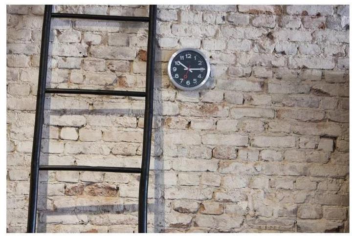 Produktbild Nextime Wanduhr Station Schwarz 35cm (35 cm)