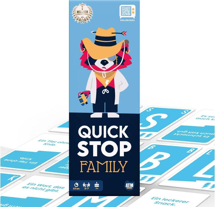 Actual product image ATM Gaming Quickstop Familien-Edition, d (German, 2 - 7 Players)