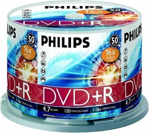 Immagine prodotto Philips 1x50 DVD+R 4.7GB 16x SP (50x)
