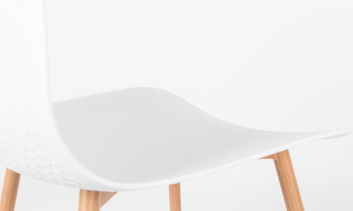 Productafbeelding White Label Living Chair Leon White