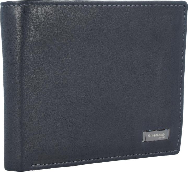 Immagine prodotto Greenland Nature Portafoglio in nappa nera RFID 11 cm