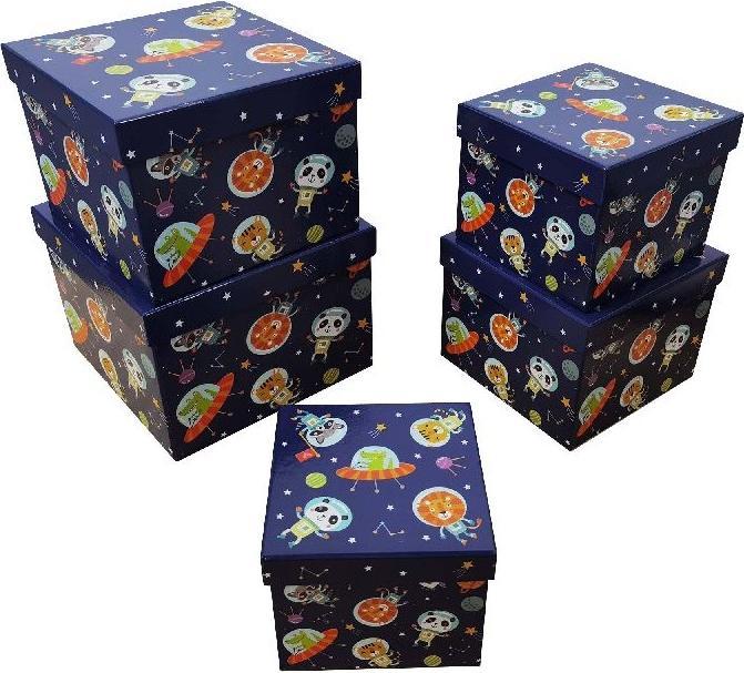 PBS Austria Geschenkkarton Set 5er Weltall dunkel (Geschenkbox, 1 x)