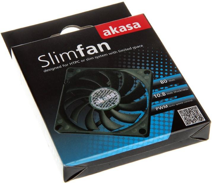 Immagine prodotto Akasa AK-FN076 Ventilatore PWM Slimline (80 mm, 1 x)