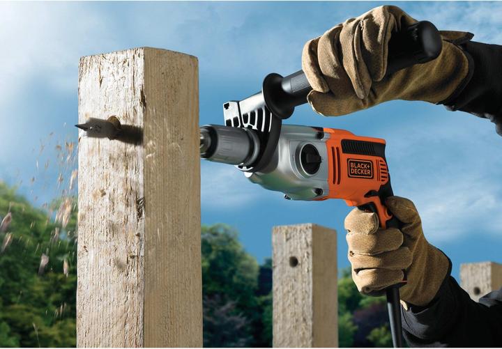 Actual product image Black & Decker Impact drill KR911K, 910 watt (Hammer drill driver)