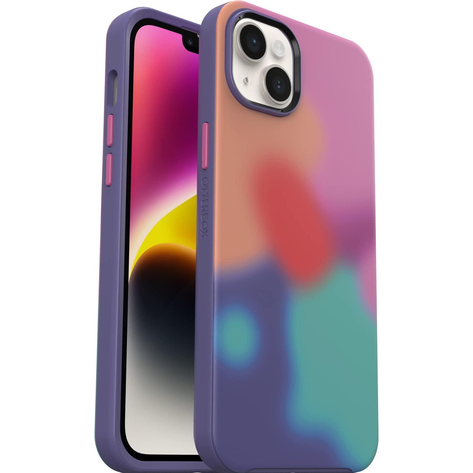 OtterBox Symmetry+ mit MagSafe (Apple iPhone 14 Plus), Smartphone Hülle, Mehrfarbig