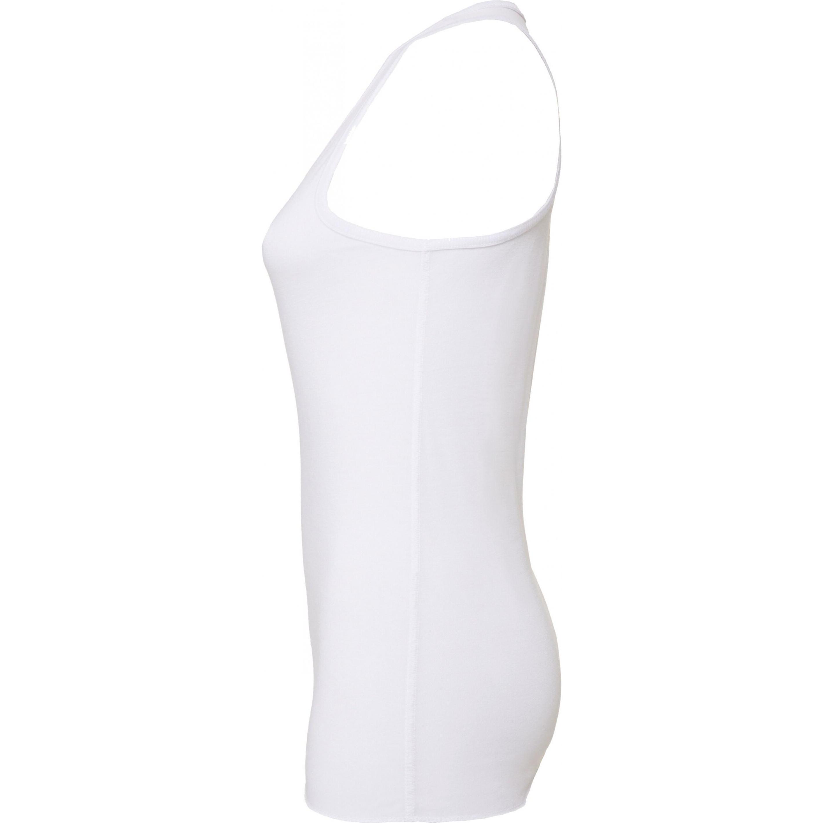 Thumbnail - Bella Canvas, Damen, Weste, Women's Flowy Racerback Tank, Weiss, (L)