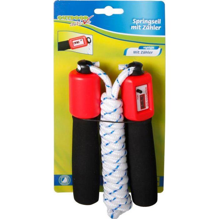 Outdoor Active OA Springseil mit Zählwerk, L.235cm, rot (235 cm) (17735434)