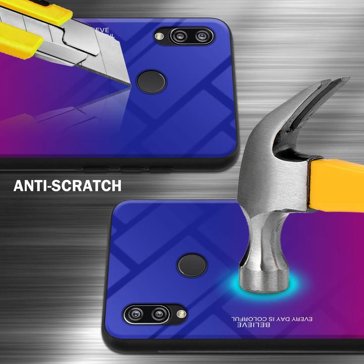 Actual product image Cadorabo TPU 2 colors glass cover (Huawei Nova 3E)