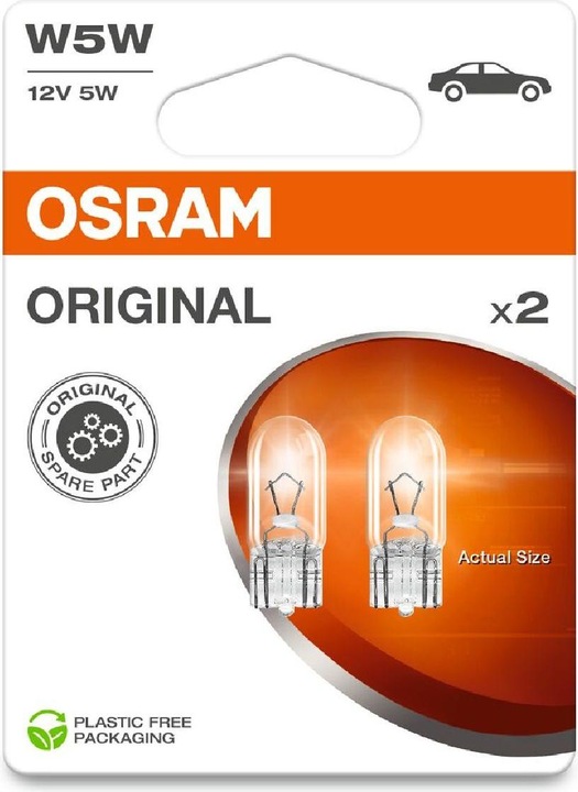 Actual product image Osram 4062172395885 Signal Leuchtmittel Standard W5W 5 W 12 V (W5W)